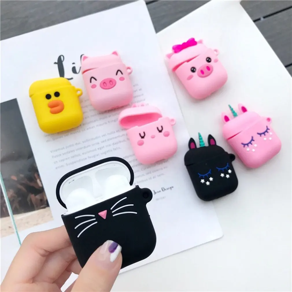 For Airpod Headset Silicone Protective Cover Cartoon Cute Wireless Earphone Drops Protective Case
For Airpod Headset Silicone Protective Cover Cartoon Cute Wireless Earphone Drops Protective Case