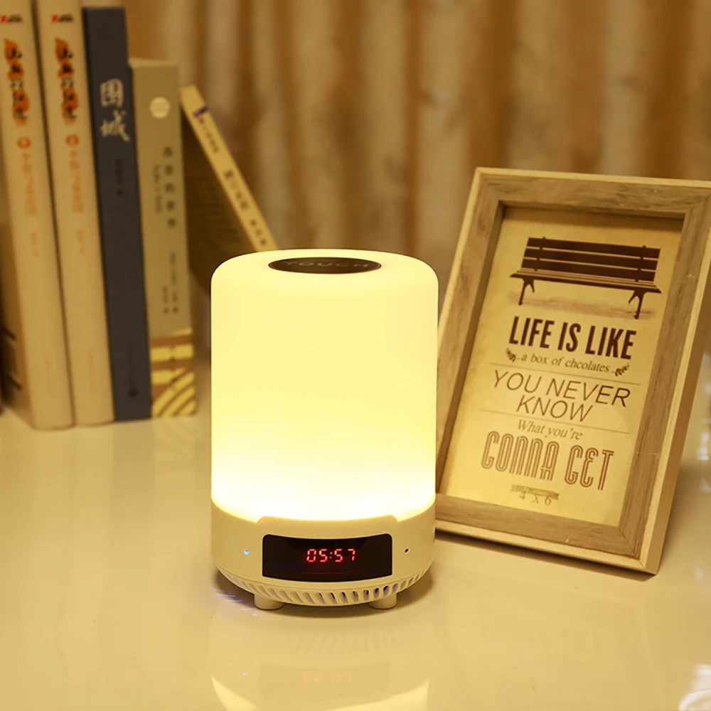 Night Light with Bluetooth Speaker Portable Wireless TF Card Bluetooth Speaker Touch Control Color LED Bedside Table Lamp
Night Light with Bluetooth Speaker Portable Wireless TF Card Bluetooth Speaker Touch Control Color LED Bedside Table Lamp
