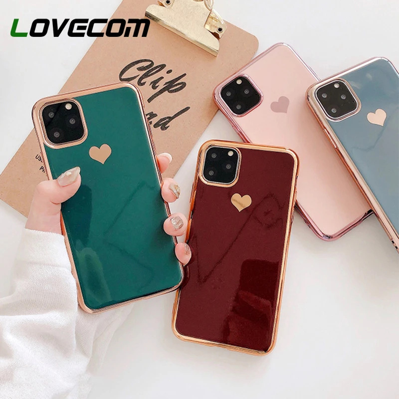 LOVECOM Phone Cases For iPhone 11 Pro Max XR XS Max 6 6S 7 8 Plus X Solid Color Electroplated Heart Soft TPU Back Cover Coque
LOVECOM Phone Cases For iPhone 11 Pro Max XR XS Max 6 6S 7 8 Plus X Solid Color Electroplated Heart Soft TPU Back Cover Coque