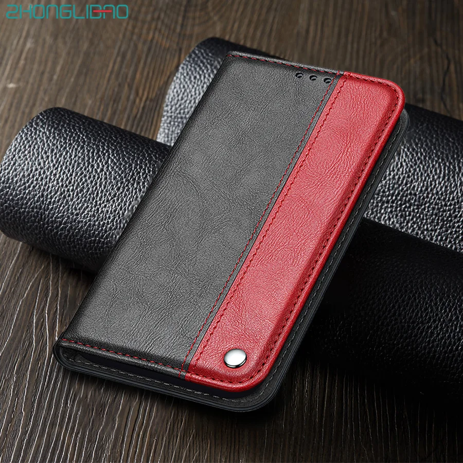 Кожаный чехол книжка с бумажником для Huawei P40 P30 P20 Pro Lite P Smart Y5 Y6 2018 Y9 2019 Mate20lite Nova 3i 4 4e