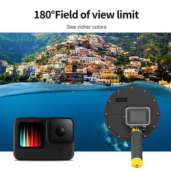New 6'' Dome Port 30M Waterproof Case Housing For GoPro Case Floating Drodshipping Hero with 9 Trigger Handle Housing V9R1
New 6'' Dome Port 30M Waterproof Case Housing For GoPro Case Floating Drodshipping Hero with 9 Trigger Handle Housing V9R1