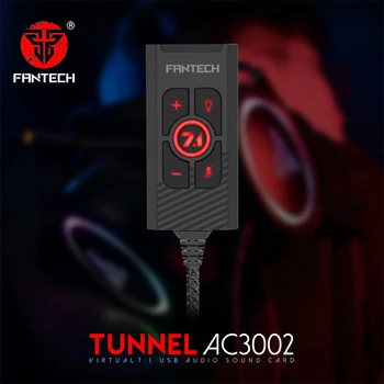 FANTECH AC3002 7.1 o Sound Card Volume and Mic Risk Control Controller 7.1 Additional Functions for Gaming Headset Earpods
FANTECH AC3002 7.1 o Sound Card Volume and Mic Risk Control Controller 7.1 Additional Functions for Gaming Headset Earpods