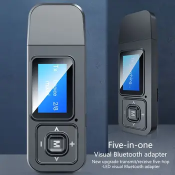 USB Bluetooth 5.0 A-udio Transmitter Receiver LCD Display 3.5MM AUX RCA Stereo Wireless Adapter Dongle For PC TV Car Hea
USB Bluetooth 5.0 A-udio Transmitter Receiver LCD Display 3.5MM AUX RCA Stereo Wireless Adapter Dongle For PC TV Car Hea