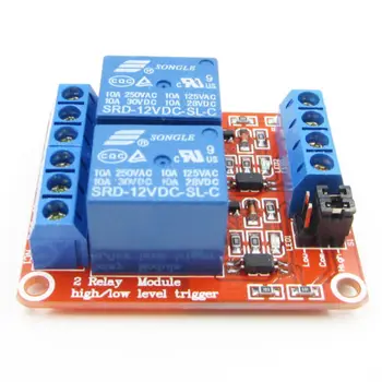 1pcs 2Channel 12V Relay Module Board Shield for Arduino with Optocoupler Support High and Low Level Trigger
1pcs 2Channel 12V Relay Module Board Shield for Arduino with Optocoupler Support High and Low Level Trigger