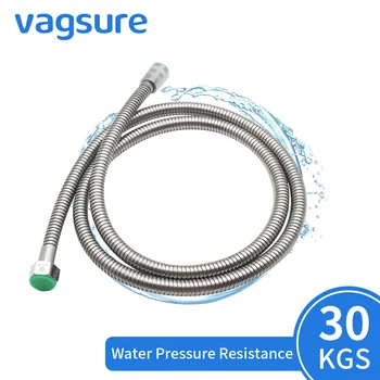 

Stainless Steel 1.5m/2m Silver Flexible Shower Hose for Hand Shower with G1/2" Connector Bathroom Common Plumbing Hoses