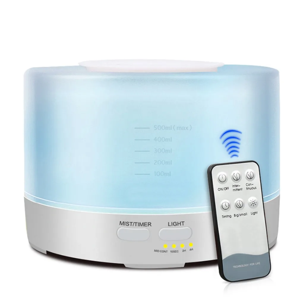 500ML Remote Control LED Air Humidifier Home Office Ultrasonic Cool Mist Steam Nebuliser Quiet Diffuser Purifier Mist Maker
500ML Remote Control LED Air Humidifier Home Office Ultrasonic Cool Mist Steam Nebuliser Quiet Diffuser Purifier Mist Maker