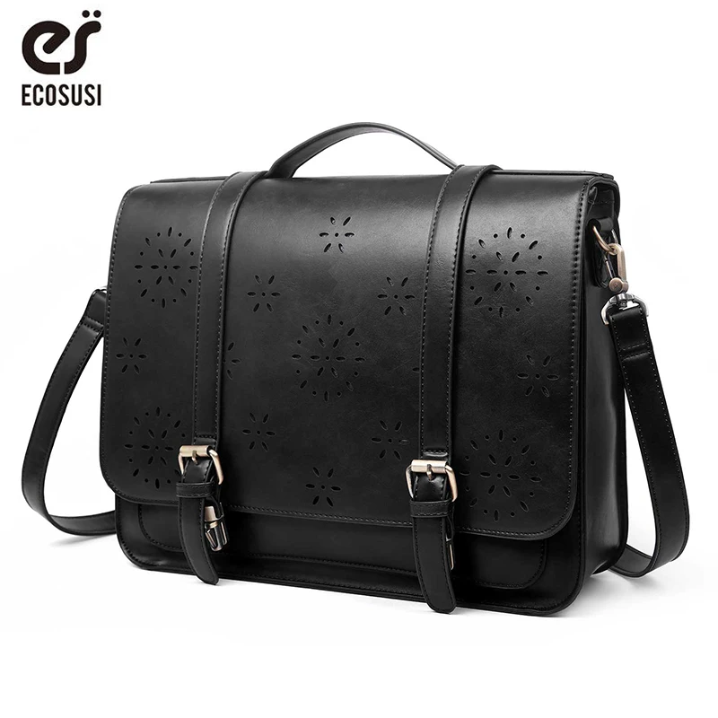 ECOSUSI Women 15.3 Inch Bag PU Leather Laptop Backpack Shoulder Computer Bag Messenger Satchel fit 14 inch Laptop Black
ECOSUSI Women 15.3 Inch Bag PU Leather Laptop Backpack Shoulder Computer Bag Messenger Satchel fit 14 inch Laptop Black