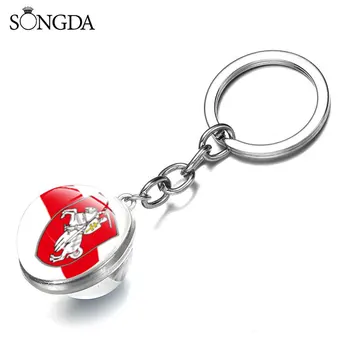 Vintage Republic of Belarus Keychain White Knight Art Photo Double Sided Class Cabochon Keychains Pendant Key Chain Ring Holder
Vintage Republic of Belarus Keychain White Knight Art Photo Double Sided Class Cabochon Keychains Pendant Key Chain Ring Holder