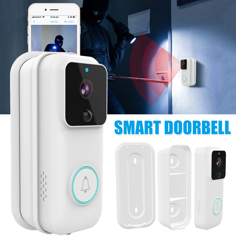 Smart Doorbell Wireless WiFi 1080P Remote Monitoring Video Voice Two-way Intercom Anti-theft Video Doorbell 2019ing
Smart Doorbell Wireless WiFi 1080P Remote Monitoring Video Voice Two-way Intercom Anti-theft Video Doorbell 2019ing