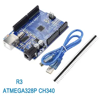 High Quality UNO R3 MEGA328P CH340G + MEGA328P Chip16Mhz for arduino UNO R3 Development board+ USB CABLE MEGA 2560 R3 Compatible
High Quality UNO R3 MEGA328P CH340G + MEGA328P Chip16Mhz for arduino UNO R3 Development board+ USB CABLE MEGA 2560 R3 Compatible