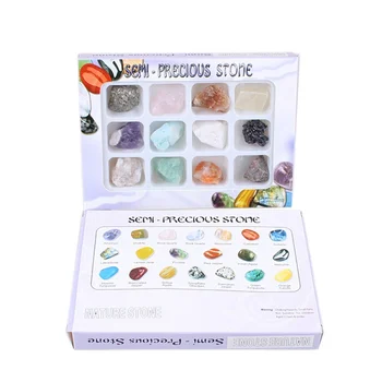 12 Kinds Of Mixed Mineral Natural Ore Specimens Original Stone Gift Collection (Boxed)
12 Kinds Of Mixed Mineral Natural Ore Specimens Original Stone Gift Collection (Boxed)