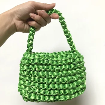 knitting silk handmade bag 2020 string knitted thick neon green yellow purple orange multicolor rainbow mini satin handbag
knitting silk handmade bag 2020 string knitted thick neon green yellow purple orange multicolor rainbow mini satin handbag