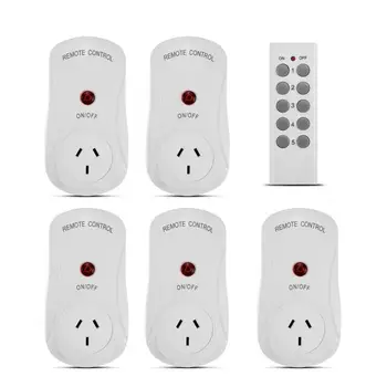 plug adapter 5 Pcs Smart Wireless Remote Control Wall Socket Switch Power Outlet AU Plug Self-learning
plug adapter 5 Pcs Smart Wireless Remote Control Wall Socket Switch Power Outlet AU Plug Self-learning
