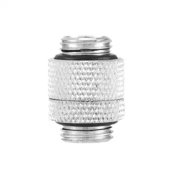 Brass G1/4 Thread 360 Degree Rotary Tube Adapter for Computer Water Cooling System Silver 
Brass G1/4 Thread 360 Degree Rotary Tube Adapter for Computer Water Cooling System Silver