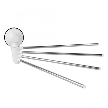 4 Pole Rotating Towel Bar Holder Suction Cup Stainless Steel Towel Rack Organizer Wall Mounted Towel Hanger Bathroom Supplies 
4 Pole Rotating Towel Bar Holder Suction Cup Stainless Steel Towel Rack Organizer Wall Mounted Towel Hanger Bathroom Supplies