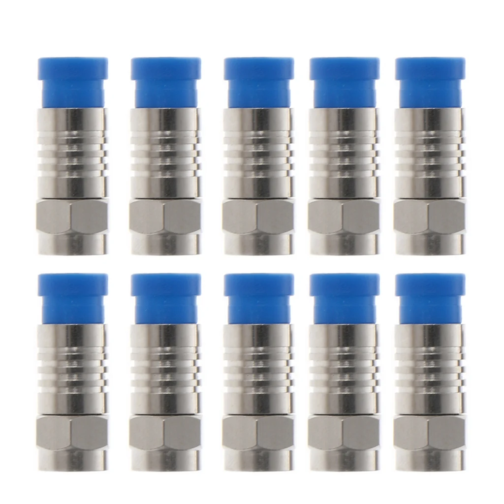 10 Pcs F Type RG6 Coaxial Connector O-Ring 75-5 Compression Tool Fitting Cable Drop Ship Support
10 Pcs F Type RG6 Coaxial Connector O-Ring 75-5 Compression Tool Fitting Cable Drop Ship Support