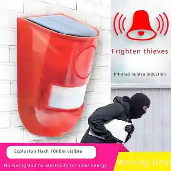 IP65 Outdoor Solar Anti-theft Warning Light LED Novelty Human Body Animal Drive Smart Powered Sound Alarm Safety Flashing Lamp
IP65 Outdoor Solar Anti-theft Warning Light LED Novelty Human Body Animal Drive Smart Powered Sound Alarm Safety Flashing Lamp