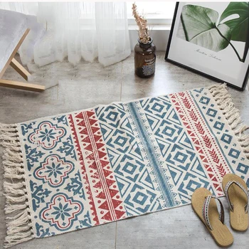 Nordic Room Decoration Rug Bohemia Small Carpet with Tassel for Living Room Bedroom Handmade Braided Floor Mat Area Rugs 60x90cm
Nordic Room Decoration Rug Bohemia Small Carpet with Tassel for Living Room Bedroom Handmade Braided Floor Mat Area Rugs 60x90cm