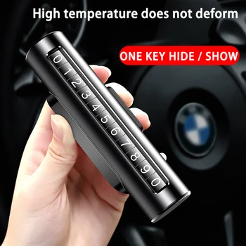 Universal Temporary Car Parking Card Rotate Phone Number Card Plate Aluminum Telephone Number Parking Card Automobile Accessorie
Universal Temporary Car Parking Card Rotate Phone Number Card Plate Aluminum Telephone Number Parking Card Automobile Accessorie