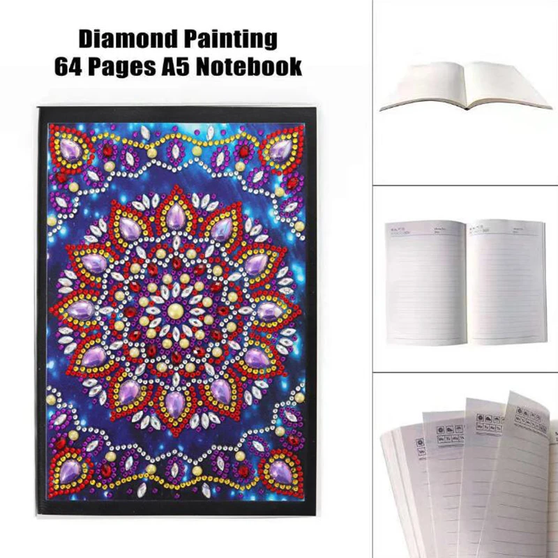 64 Pages Diamond Painting Notebook DIY Mandala Special Shaped Diamond Embroidery Cross Stitch A5 Notebook Diary Book
64 Pages Diamond Painting Notebook DIY Mandala Special Shaped Diamond Embroidery Cross Stitch A5 Notebook Diary Book