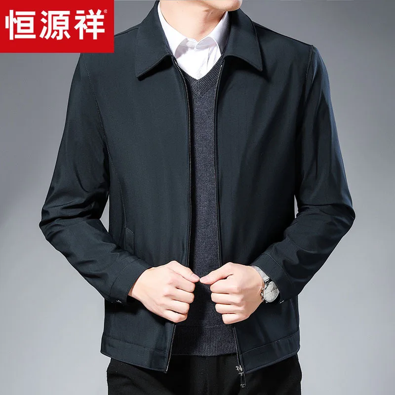 HYX New Style Autumn Middle-aged Men Fold-down Collar Jacket Loose-Fit Coat Tops Casual Men'S Wear Coat
HYX New Style Autumn Middle-aged Men Fold-down Collar Jacket Loose-Fit Coat Tops Casual Men'S Wear Coat