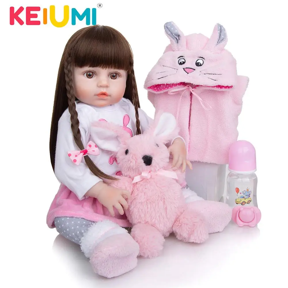 KEIUMI RebornBaby Doll 19 Inch 48 Cm The Lovely Full Silicone White Skin Color Collection Reborn Girl Doll Childen Play Partner
KEIUMI RebornBaby Doll 19 Inch 48 Cm The Lovely Full Silicone White Skin Color Collection Reborn Girl Doll Childen Play Partner