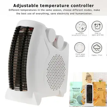 Flat and Stand Warmer Fan Air Heater Mini Electric Heater Office Desktop Space Saver Home Economic Portable
Flat and Stand Warmer Fan Air Heater Mini Electric Heater Office Desktop Space Saver Home Economic Portable