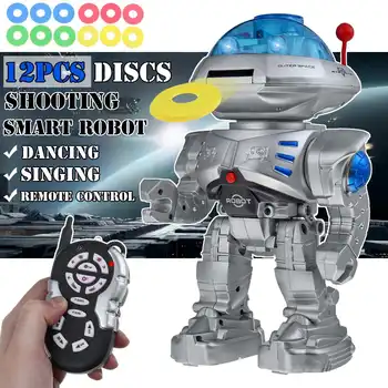 Infrared Remote Control Robot Intelligent Auto Music Dance and Discs Shooting Smart Robot with LED lights Toy For Children
Infrared Remote Control Robot Intelligent Auto Music Dance and Discs Shooting Smart Robot with LED lights Toy For Children