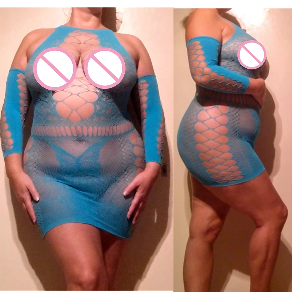 

Sexy Fishnet Bodysuit Women Sex Clothes See Through Open Crotch Body stockings Mesh Hollow Out Teddy Lingerie Set Erotic Costume
