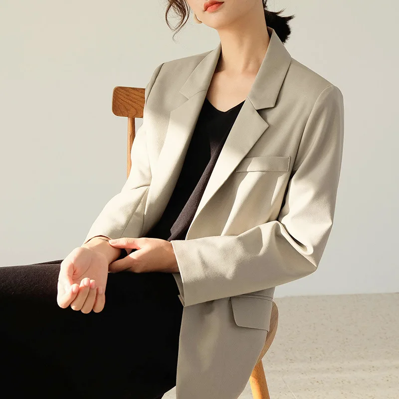 Women Suit Gray Casual Blazer Office Lady Notched Jacket Korean Femme Toyouth Blazer Feminino Blazer Mujer Women Clothes 2019
Women Suit Gray Casual Blazer Office Lady Notched Jacket Korean Femme Toyouth Blazer Feminino Blazer Mujer Women Clothes 2019