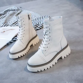 snap cowhide boots in the female 2020 new leather boots and thick bottom Martin boots with qiu dong female boots shoes
snap cowhide boots in the female 2020 new leather boots and thick bottom Martin boots with qiu dong female boots shoes