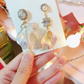 MENGJIQIAO New Fashion Holiday Jewelry Acrylic Shell Flower Long Pendientes Mujer Moda Elegant Crystal Drop Earrings Girls Gift
MENGJIQIAO New Fashion Holiday Jewelry Acrylic Shell Flower Long Pendientes Mujer Moda Elegant Crystal Drop Earrings Girls Gift