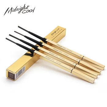 Midnight Cool Black New Style Small Gold Bar Double Headed Very Fine Eyebrow Pencil Natural Plant Triangle Pen Core Easy to Colo
Midnight Cool Black New Style Small Gold Bar Double Headed Very Fine Eyebrow Pencil Natural Plant Triangle Pen Core Easy to Colo
