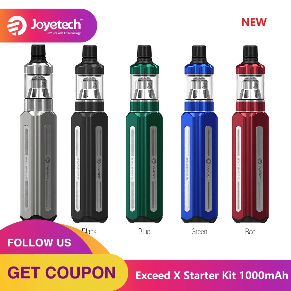 NEW Original Joyetech Exceed X Vape Kit with 1000mAh Battery & 1.8ml Capacity Tank Atomizer E-cig Vape Kit Vs Exceed Grip
NEW Original Joyetech Exceed X Vape Kit with 1000mAh Battery & 1.8ml Capacity Tank Atomizer E-cig Vape Kit Vs Exceed Grip