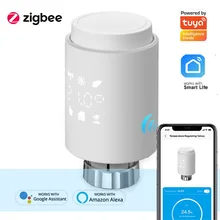 Tuya Smart ZigBee Radiator Actuator Programmable Thermostatic Radiator Valve Temperature Controller App Voice Control Via Alexa
Tuya Smart ZigBee Radiator Actuator Programmable Thermostatic Radiator Valve Temperature Controller App Voice Control Via Alexa