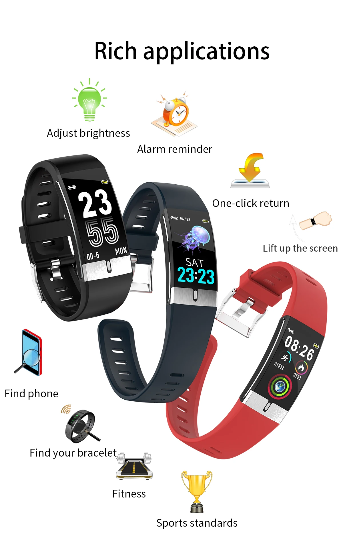 Fitness Bracelet Smart Watch H24a6cdee6c73407ea9a800cd257d98b4T.jpg - Fitness Bracelet Smart Watch