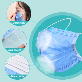 10pcs Disposable Three-Layer Mask Hanging Ear Type Face Protection Safety Protection anti Population Mask
10pcs Disposable Three-Layer Mask Hanging Ear Type Face Protection Safety Protection anti Population Mask