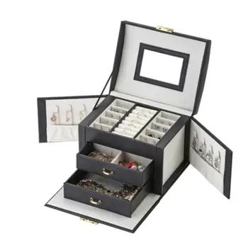Multi-Functional Jewelry Display Box Case for Rings Earrings Necklaces with Mirror Lightweight Accessories Storage Jewelry Box
Multi-Functional Jewelry Display Box Case for Rings Earrings Necklaces with Mirror Lightweight Accessories Storage Jewelry Box