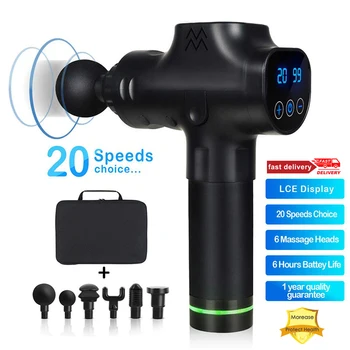 Fashion Muscle Massage Gun Electric Neck Deep Tissue Massage Relieve Pain Relaxation Body Exercising Muscle LCD Touch Silent New
Fashion Muscle Massage Gun Electric Neck Deep Tissue Massage Relieve Pain Relaxation Body Exercising Muscle LCD Touch Silent New