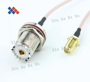 

100PCS/lot UHF female to SMA female connector RG316 15cm cable by DHL or EMS