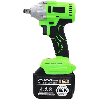 Electric Brushless Wrench with 22 Socket Head with Battery Socket Wrench Electric Tool Cordless Without Battery and Accessories
Electric Brushless Wrench with 22 Socket Head with Battery Socket Wrench Electric Tool Cordless Without Battery and Accessories