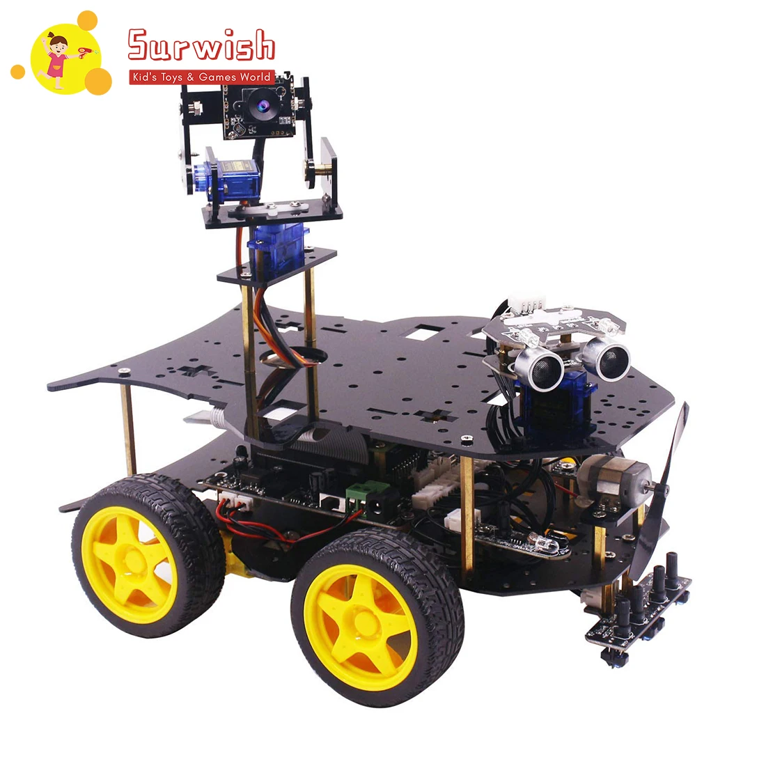 Children Ultimate Starter Kit For Raspberry Pi 3 B+ HD Camera Programmable Smart Robot Car Kit With 4WD Electronics Education
Children Ultimate Starter Kit For Raspberry Pi 3 B+ HD Camera Programmable Smart Robot Car Kit With 4WD Electronics Education