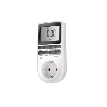 Electronic Digital Timer Switch EU US FR BR Plug Kitchen Timer Outlet 230V 110V 7 Day 12/24 Hour Programmable Timing Socket 
Electronic Digital Timer Switch EU US FR BR Plug Kitchen Timer Outlet 230V 110V 7 Day 12/24 Hour Programmable Timing Socket