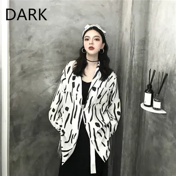 Korean Version Of Chic Harajuku Bf Abstract Print Loose Mid-length Long-sleeved Shirt Loose Shirt Blouse Tide
Korean Version Of Chic Harajuku Bf Abstract Print Loose Mid-length Long-sleeved Shirt Loose Shirt Blouse Tide