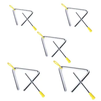 5 Pack Hand Percussion Instrument Triangles with Striker 5 Size (4" 5" 6" 7" 8")
5 Pack Hand Percussion Instrument Triangles with Striker 5 Size (4" 5" 6" 7" 8")