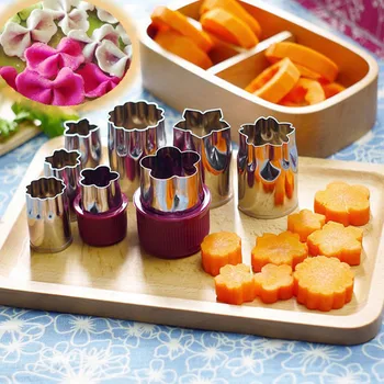 8pcs Star Heart Shape Vegetables Cutter Plastic Handle Portable Cook Tools Stainless Steel Fruit Cutting Die Kitchen Gadgets
8pcs Star Heart Shape Vegetables Cutter Plastic Handle Portable Cook Tools Stainless Steel Fruit Cutting Die Kitchen Gadgets