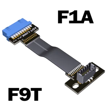 ADT-Link Type C USB3.1 Front Panel Socket USB 3.0 19Pin to TYPE-E 20Pin Header Flat Extension Adapter Ribbon Cable EMI Shielding
ADT-Link Type C USB3.1 Front Panel Socket USB 3.0 19Pin to TYPE-E 20Pin Header Flat Extension Adapter Ribbon Cable EMI Shielding