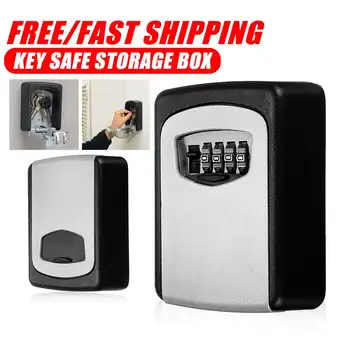 Key Lock Box Wall Mounted Zinc Alloy Key Safe Storage Weatherproof Indoor Outdoor 4 Digit Combination Key Holder Security Box
Key Lock Box Wall Mounted Zinc Alloy Key Safe Storage Weatherproof Indoor Outdoor 4 Digit Combination Key Holder Security Box