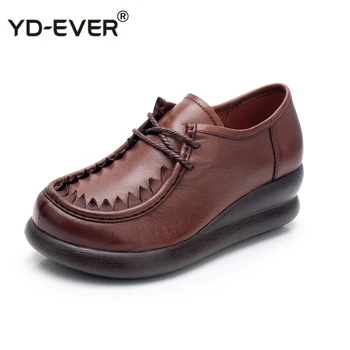 Women Casual Shoes Lightweight Fashion Design Flats Lace-Up women Shoes Genuine leather shoes Woman Flat Platform spring shoes
Women Casual Shoes Lightweight Fashion Design Flats Lace-Up women Shoes Genuine leather shoes Woman Flat Platform spring shoes