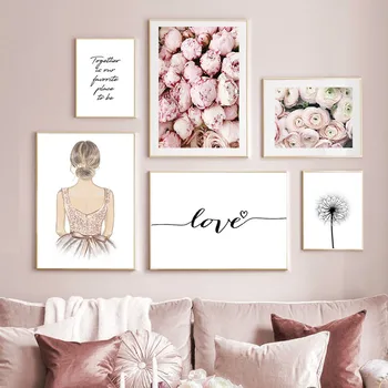 Girl Wall Art Canvas Painting Rose Dandelion Love Quote Nordic Posters And Prints Wall Pictures For Living Room Decor HD2947
Girl Wall Art Canvas Painting Rose Dandelion Love Quote Nordic Posters And Prints Wall Pictures For Living Room Decor HD2947